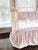 Baby Girl Scalloped Crib Rail Cover Set