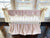 Baby Girl Scalloped Crib Rail Cover Set