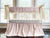 Baby Girl Scalloped Crib Rail Cover Set