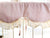 Baby Girl Scalloped Crib Rail Cover Set in Baby Pink and Ivory