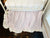 Baby Girl Scalloped Crib Rail Cover Set in Baby Pink and Ivory