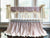 Baby Girl Scalloped Crib Rail Cover Set in Baby Pink and Ivory