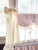 Baby Girl Scalloped Crib Rail Cover Set in Baby Pink and Ivory