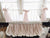 Baby Pink and Ivory | Ruffled Crib Skirt and Bows