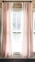 Baby Pink and White | Ruffled Curtains