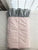 Baby Pink and Zen Grey | Ruffled Baby Crib Quilt