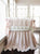 Baby Pink + White | Ruffled Crib Bedding Set