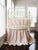 Ballet Slipper + Ivory | Ruffled Crib Bedding Set