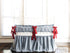 Blue Gingham + Country Red | Farmhouse Crib Bedding Set