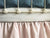 Chambray Denim and Baby Pink | Ruffled Crib Bedding Set