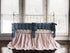 Chambray Denim and Baby Pink | Ruffled Crib Bedding Set