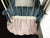 Chambray Denim and Baby Pink | Ruffled Crib Bedding Set