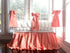 Coral and White | Ruffled Crib Bedding Set