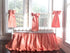 Coral | Ruffled Crib Skirt + Bows
