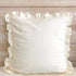 IVORY | 26x26 RUFFLED EURO SHAM