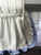 Ivory and Baby Blue | Ruffled Crib Skirt