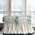 Ivory and Mist | Ruffled Crib Bedding Set