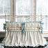 Ivory and Mist | Ruffled Crib Bedding Set