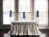 Ivory + Baby Blue | Farmhouse Tailored Crib Bedding Set