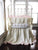 Ivory + Baby Pink | Ruffled Crib Bedding Set