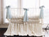 Ivory + Mist | Ruffled Crib Bedding Set