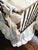 Ivory | Ruffled Mini Crib Bedding Set and Large Crib Bows