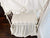 Ivory | Scalloped Crib Rail Cover Farmhouse Crib Skirt and Fitted Sheet Set