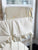 Ivory | Scalloped Crib Rail Cover Farmhouse Crib Skirt and Fitted Sheet Set