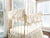 Ivory | Scalloped Crib Rail Cover Set