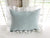 Mist + White | Ruffled Crib Pillow