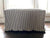 Navy Stripe Ticking | Farmhouse Ruffled Ottoman Slipcover