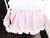 Parfait Pink + White | Ruffled Crib Skirt