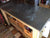 Rustic Zinc Top Kitchen Island