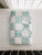 Teal and White Patchwork | Baby Quilt