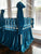 Teal Blue | 100% Silk Velvet Luxury Crib Bedding Ensemble