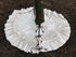Vintage Leather and Lace 100% Washed Cotton Tea-Stained Christmas Tree Skirt