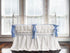 White and Baby Blue Farmhouse Tailored Boy Crib Bedding Set