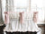 White and Baby Pink | Ruffled Crib Bedding Set