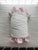 White and Baby Pink | Scalloped Crib Rail Cover