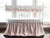 White and Baby Pink | Scalloped Crib Rail Cover Set