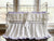 White and Lavender Baby Girl Ruffled Crib Bedding Set