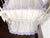 White and Lavender Baby Girl Ruffled Crib Bedding Set