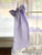 White and Lavender Baby Girl Ruffled Crib Bedding Set with Large Crib Bows