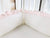 White + Baby Pink | Ruffled Crib Bedding Set