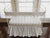 White | Farmhouse Bumperless Crib Bedding Set