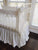 White | Farmhouse Ruffled Bumperless Crib Bedding Set